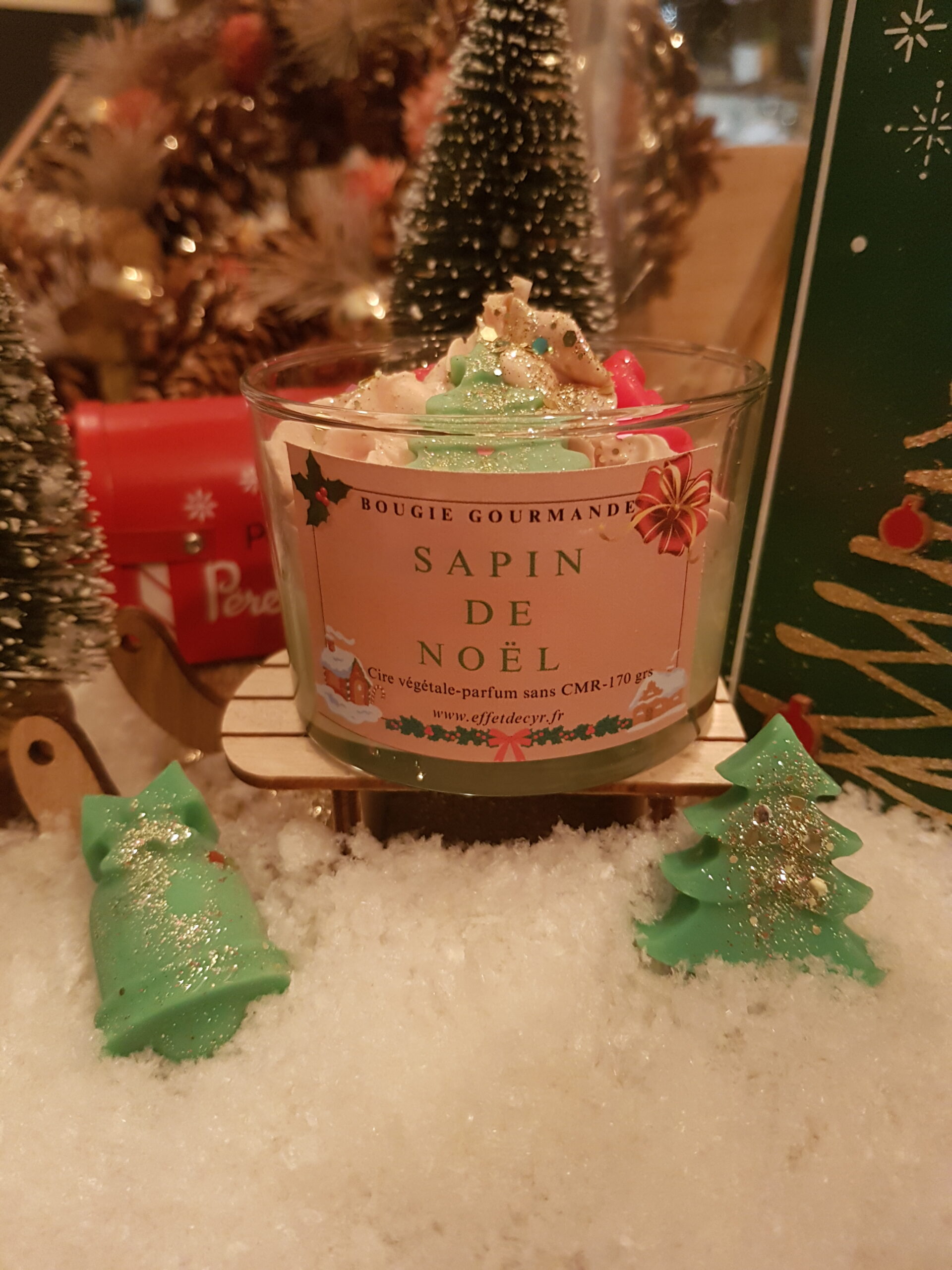 Bougie Sapin de Noël - L'Effet de Cyr